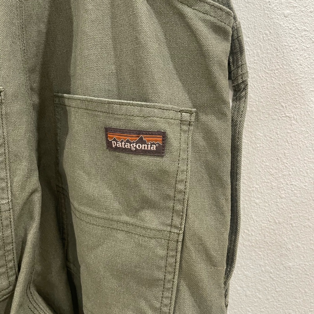 Patagonia Women's Point Reyes Canvas Overalls Basin Green Size Small - Picture 9 of 15